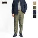 FOB FACTORY FOBファクトリー バックサテン ファティーグパンツ ベイカーパンツ テーパード 日本製 メンズ
