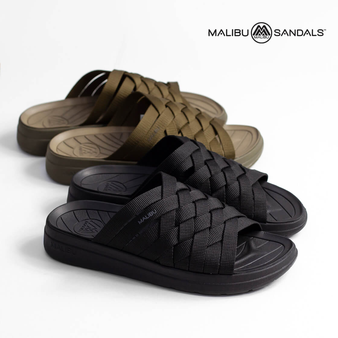 南カリフォルニア発のMALIBU SANDALS(マリブサンダルズ)より、ミニマルなスタイルながら手編みのアッパーが印象的なデザインのスライドサンダル「ZUMA(ズマ)」をご紹介。 ◆サイズ ・US8.0 (26.0cm)　(アウトソール実寸 約28.0cm) ・US9.0 (27.0cm)　(アウトソール実寸 約29.0cm) ・US10.0 (28.0cm)　(アウトソール実寸 約30.0cm) ・US11.0 (29.0cm)　(アウトソール実寸 約31.0cm) （※括弧内のcm表示はメーカー表記を元にしておりますので目安としてお考え下さい。） ※参考サイズ：普段のスニーカーサイズの−0.5cm〜＋−0cm程度のサイズ選びを推奨。 【普段26.0cm前後のスニーカーを履く男性スタッフ(甲低め、足幅標準)で(US8.0)を着用】 ◆素材：アッパー(ポリエステル)、ソール(ラバー) ◆カラー展開：ブラック、オリーブ ◆生産国：カンボジア アッパーはサポート力のある手編みのスライドデザイン。 複雑に織り込まれたパターンは、軽量でいて非常に耐久性が高い仕様。 ミニマルなスタイルのスライドサンダルですが、この編み込みにより、マリブらしいレトロさと現代的な雰囲気が交錯した印象的なデザインに。 フットベッドには足に吸い付くような快適なフィット感のEVAフットベッドを使用。 編み込みによる見た目のデザイン性もさることながら、吸い付つくような心地よい履き心地もかなり印象的なサンダルです。 ・メーカー希望小売価格はメーカーサイトに基づいて掲載しています■トップス：　Mared マレッド 長袖リブTシャツ ■ボトムス：　Audience オーディエンス カーゴショートパンツ 【ご購入時のご注意】 靴の試し履きは必ず室内で試着して頂きますようお願い致します。 サイズ・素材 ・US8 (26.0cm)　(アウトソール実寸 約28.0cm) ・US9 (27.0cm)　(アウトソール実寸 約29.0cm) ・US10 (28.0cm)　(アウトソール実寸 約30.0cm) ・US11 (29.0cm)　(アウトソール実寸 約31.0cm) （※括弧内のcm表示はメーカー表記を元にしておりますので目安としてお考え下さい。） 素材：アッパー(ポリエステル) 　ソール(ラバー) 生産国：カンボジア 普段のスニーカーサイズより−0.5cm〜＋−0cm大きめのサイズ選びを推奨。 （※着用感には個人差がありますのであくまでも参考程度にお考え下さい。） 【普段26.0cm前後のスニーカーを履く男性スタッフで(US8.0)を着用】 普段26.0cmのスニーカーを履くことが多い私ですが、こちらのサンダルはUS8を着用しています。裸足で履くと甲部分にややゆとりのあるサイズ感で、ソックスを履いて丁度良いサイズ感になります。ワンサイズ下のUS7だと、履けなくはないですが裸足で気持ちきつめ。裸足だとUS7でも良いかもしれませんが、ソックスを履いたりサンダルという事を考えれば、US8がベストかと思います。私自身は甲がやや低めの足型なので、極端に甲が低めでない方以外はいつものスニーカーと同じサイズを選ばれる感じで良いかと思います。 商品コメント 南カリフォルニア発のMALIBU SANDALS(マリブサンダルズ)より、ミニマルなスタイルながら手編みのアッパーが印象的なデザインのスライドサンダル「ZUMA(ズマ)」をご紹介。 カリフォルニアにあるビーチの一つであるZUMAビーチにちなんで名づけられた、マリブ定番モデル「ZUMA(ズマ)」。 アッパーはサポート力のある手編みのスライドデザイン。 アッパーストラップにはポリエステル素材を使用し、複雑に織り込まれたパターンは、軽量でいて非常に耐久性が高い仕様。 ミニマルなスタイルのスライドサンダルですが、この編み込みにより、マリブらしいレトロさと現代的な雰囲気が交錯した印象的なデザインに。 フットベッドには足に吸い付くような快適なフィット感のEVAフットベッドを使用。 つま先部分を高くすることでグリップとフィット感を高めるブレイスバー、つま先を保護するガードレールとして機能するハイトエッジング、かかとを包み込むような履き心地を実現する底面が深くなったカルデラヒール、人間工学に基づいたアーチサポートが、安定感のある歩行と疲れにくさを実現しています。 ミッドソールにはクッション性の高いEVA素材が用いられています。 アウトソールに使用される、ブランドロゴイメージでもある「M」デザインのパターンで成形されたMグリップソールは、耐久性のあるゴムで作られていて、優れたグリップ力を発揮します。 編み込みによる見た目のデザイン性もさることながら、ビーチサンダルのように歩きにくくないし、吸い付つくような心地よい履き心地もかなり印象的なサンダルです。 是非ご検討ください。