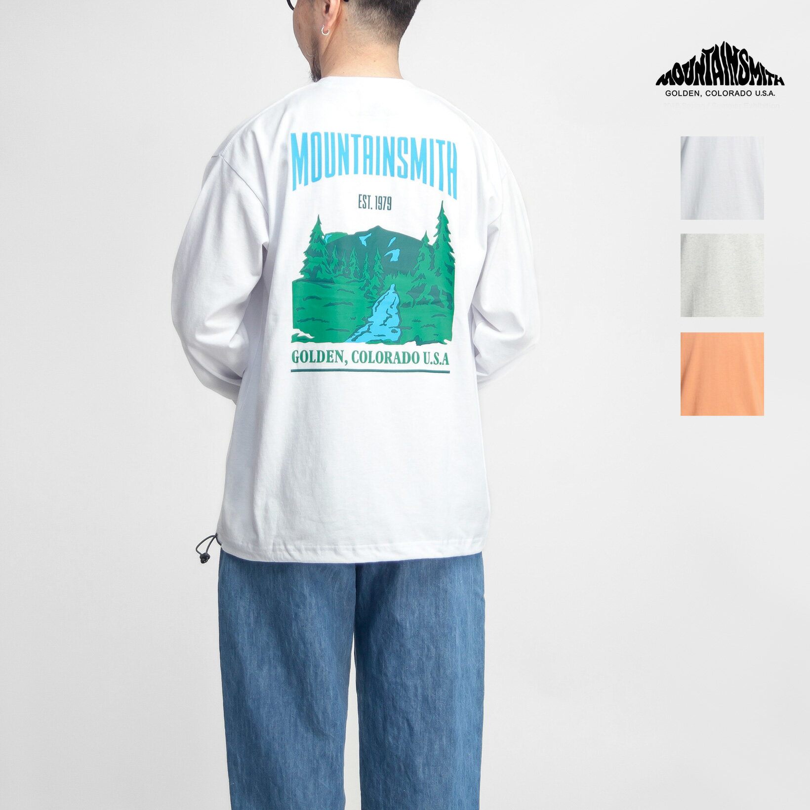 MOUNTAIN SMITH マウンテンスミス コロラドバックプリント 長袖Tシャツ ロンTEE メンズ