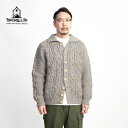 INVERALLAN カーディガン メンズ INVERALLAN インバーアラン 3A Naturally Neutral ハンドニットウールカーディガン 手編み メンズ