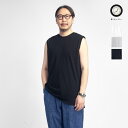 【セール価格】Upscape Audience オーディエンス 丹後 度詰天竺 サイドスリット ノースリーブTシャツ タンクトップ 日本製 メンズ