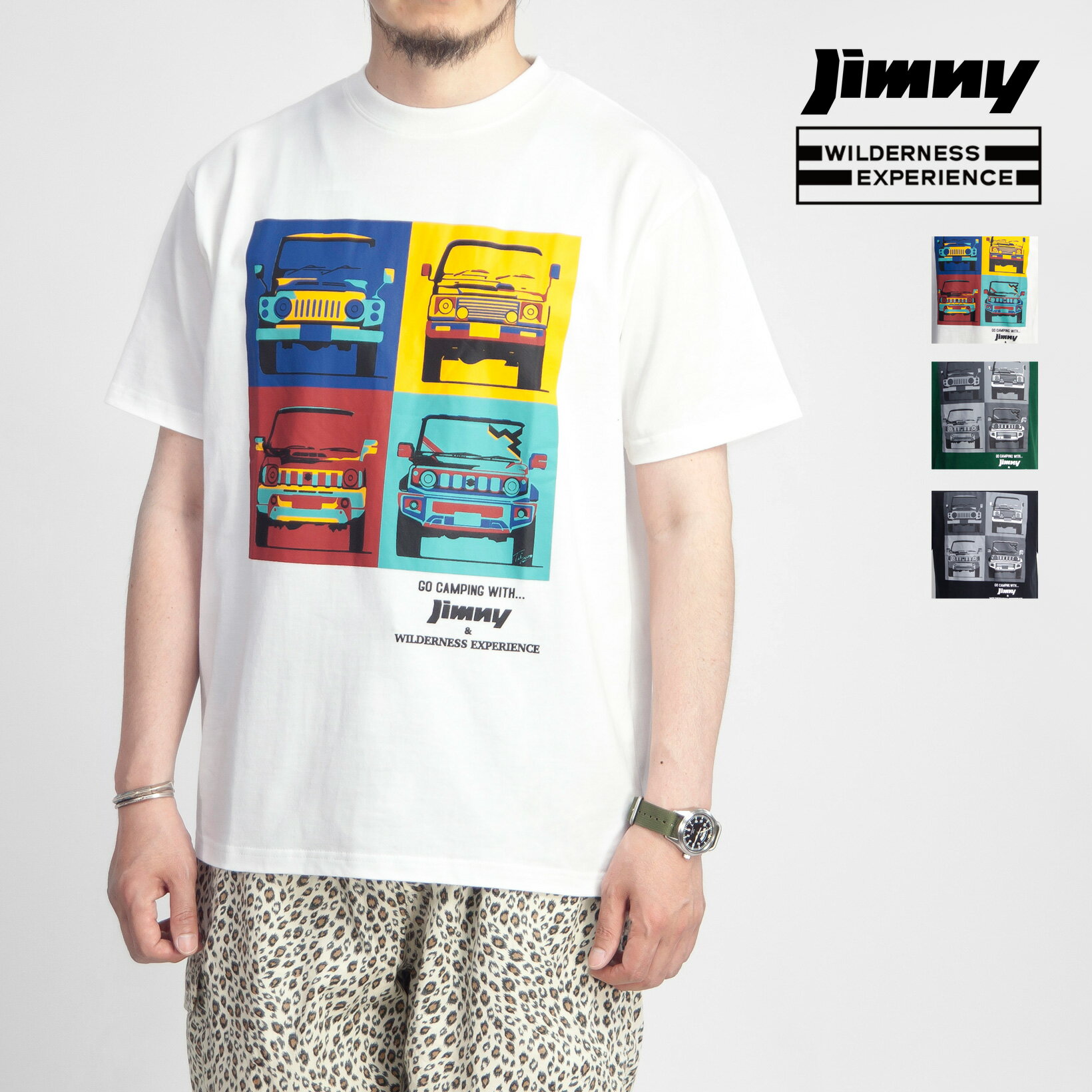 WILDERNESS EXPERIENCE ウィルダネスエクスペリエンス SUZUKI JIMNY スズキ ジムニー DNA プリントTシャツ メンズ