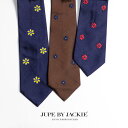 JUPE BY JACKIE ジュップバイジャッキー 手刺繍 ネクタイ シルク100% 柄 花柄 ドット メンズ