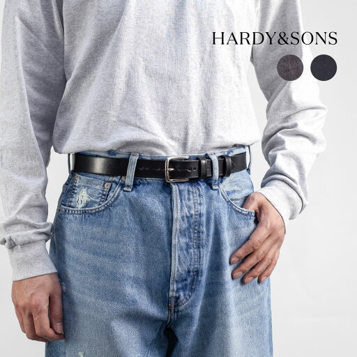 HARDY & SONS ハーディー&サンズ ブライドルレザー ベルト 本革 メンズ HARDY & SONS ハーディー&サンズ ブライドルレザー ベルト 本革 メンズ