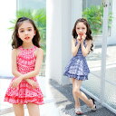 水着 女の子ワンピース メール便送料無料 子供 女の子 みずぎ ジュニア ベビー 赤ちゃん タンキニ 紺色 レッド 105/115/125/135/145対応可(4)