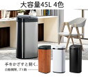 ゴミ箱 自動開閉 おしゃれ 45リットル 45L 大容量 ふた付き スリム キッチン リビング 屋外 ごみ箱 縦型 センサー 大型 ステンレス製 ペダルいらず ...