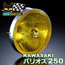 カワサキ バリオス250 適合 マーシャル ヘッドライト 889 ドライビングランプ ユニット イエローレンズ 【送料無料・メーカー直営・即納】8001