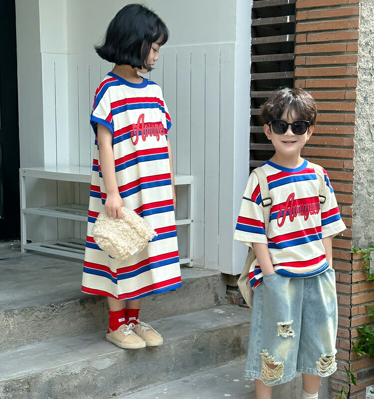 子供服キッズ男の子半袖Tシャツ兄妹...