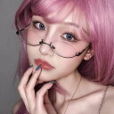 メガネ リムレス レディース 度付き 度あり ブルーライトカット標準搭載 メガネ 近視 めがね 眼鏡 軽い 福袋 超軽量 ファッションメガネ 伊達メガネ