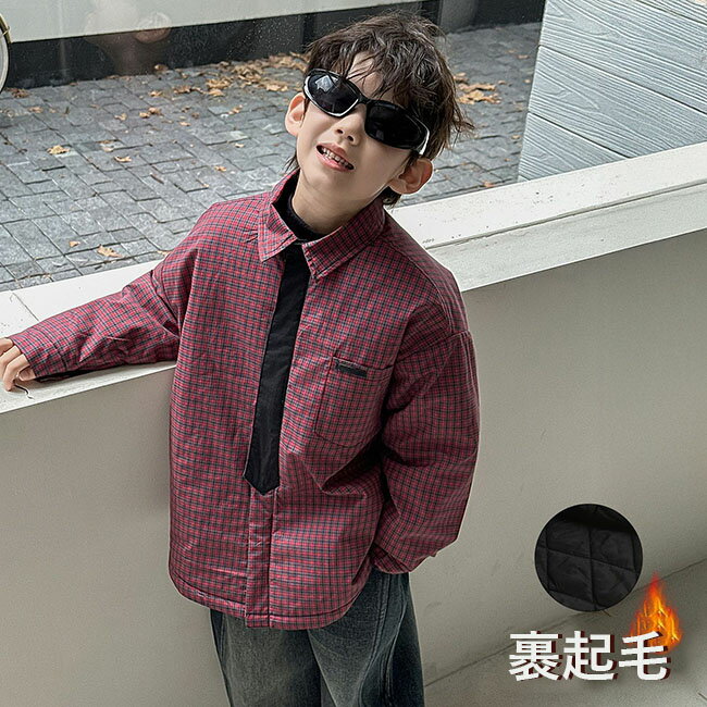 防寒 厚手 チェック柄 長袖ネルシャツ 子供服 キッズ 男の子 シャツ ブラウス 前開き トップス 裹起毛 ..