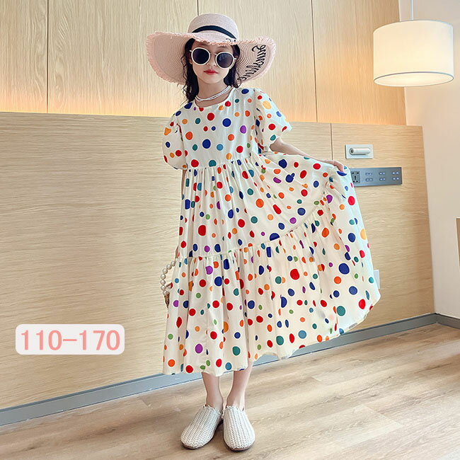夏 夏服 夏着 送料無料 水玉柄 ワンピース 半袖 子供用 子供 ワンピ キッズ ワンピース ジュニア 女の..