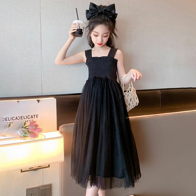 夏 ファッション ワンピ 子供服 サマードレス サスペンダー ワンピース 幼稚園 学生 可愛い 子供服 女..