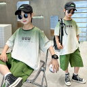 ファッション 可愛い 子供服 ボーイズ 男の子 夏服 夏 スポーツウェア 上下セット 子供セット キッズ ボーイズ セットアップ 半袖 Tシャツ パンツ ショー...