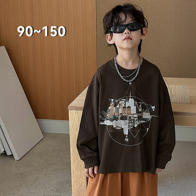 乐天商城 - Tシャツ キッズ ベビー ジュニア 子供 可愛い子供服 キッズ服 男の子 春 秋 冬 ティーシャツ キッズtシャツ長袖 polo スウェット ジュニア ポロ シャツ スウェット カジュアル 90 100 110 120 130 140 150 cm トップス スポーツ 発表会 お出かけ
