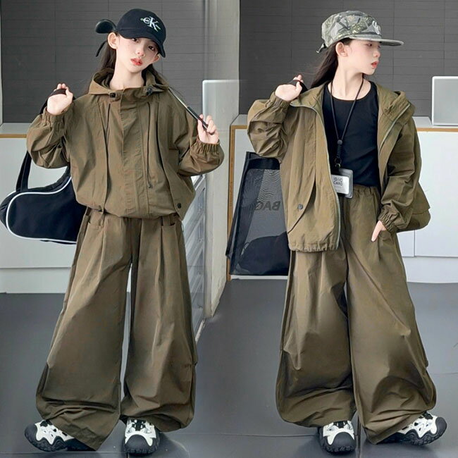 乐天商城 - 春 秋 冬 おしゃれ かわいい 子供服 パーカー ジャケット アウトドアパーカー ジャージ上下 スポーツウェア 練習着 親子ペア 子供セット ガールズ 女の子 キッズ 子ども服 セットアップ ファッション 上下セット カジュアルパンツセット