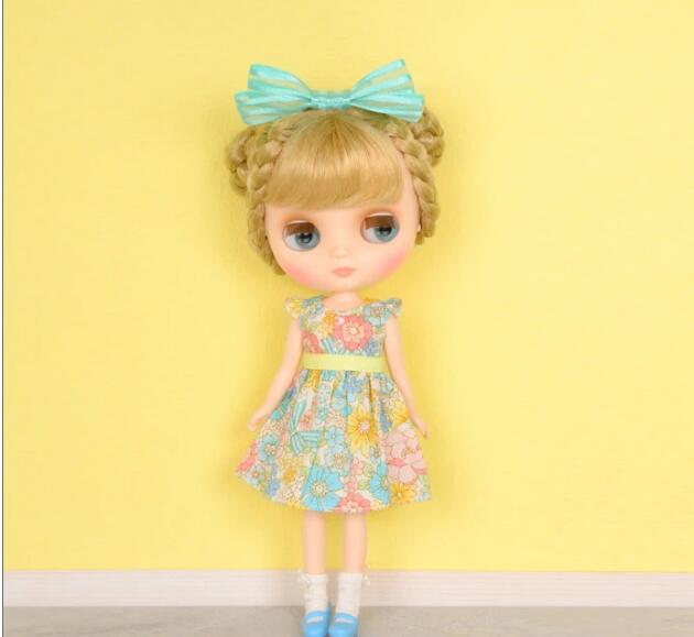 ミディブライス用 ドレス Dear Darling fashion for dolls「フレッシュフラワーズ for 20cmドール」 (グリーン)【ブライス本体は付属しません】【あす楽対応】のサムネイル