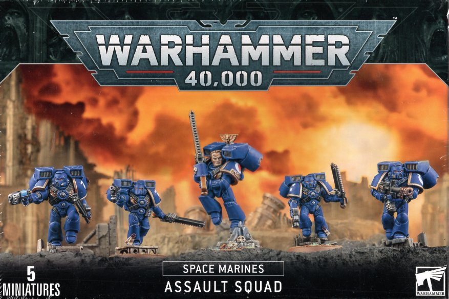 スペースマリーン： アサルト・スカッド ウォーハンマー40.000 (Space Marines Assault Squad) (Warhammer 40.000)