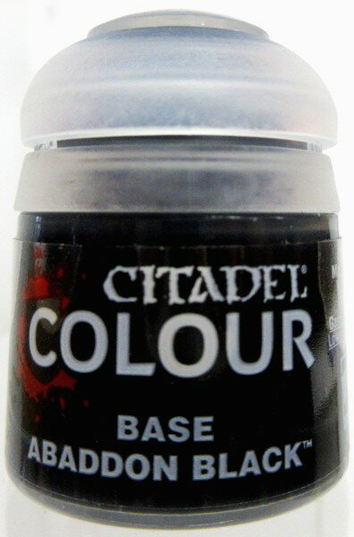 シタデル・カラー Paint - Base ABADDON BLACK 21-25 『ベース』