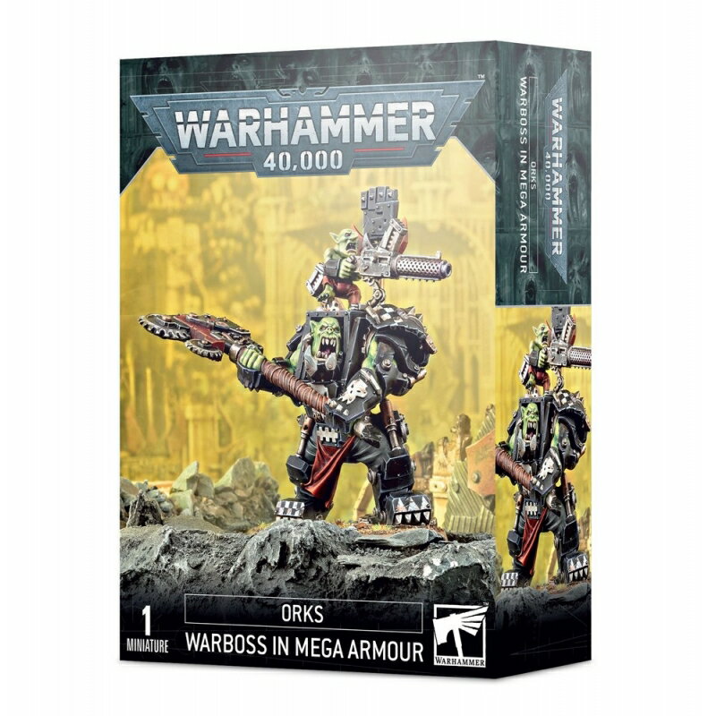 【2022年4月30日発売】【新品】オルク ウォーボス (メガアーマー装備) ウォーハンマー 40,000 (Orks: Ork Warboss In Mega Armour) (WARHAMMER 40,000)【あす楽対応】