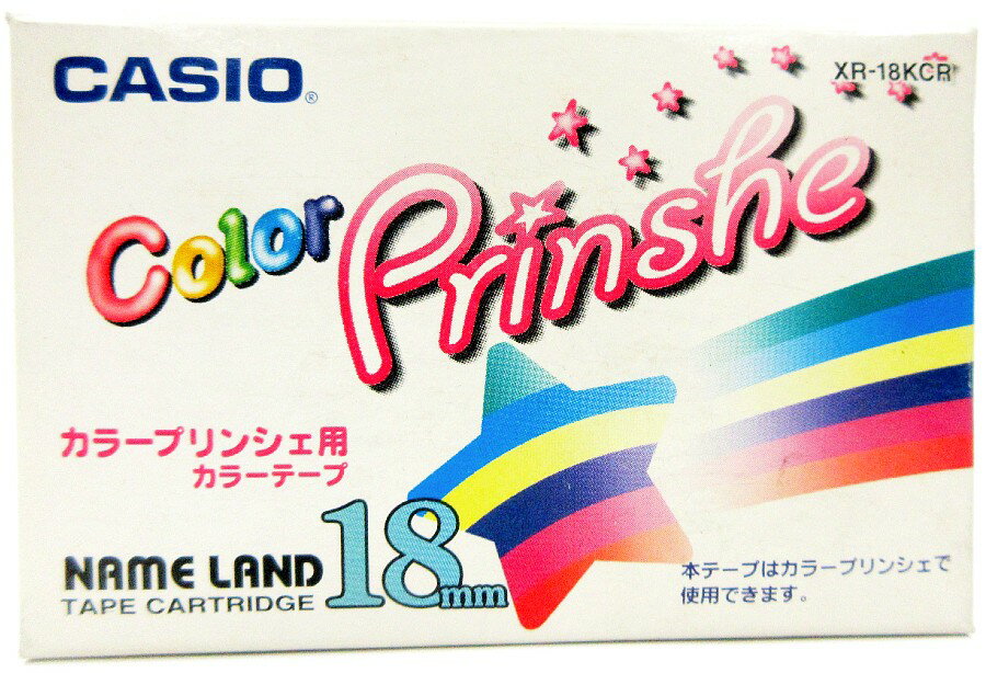 『新品』カラープリンシェ用 カラーテープ 18mm  (ネームランド テープカートリッジ NAME LAND TAPE CARTRIDGE) 