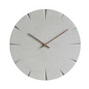 楽天キッチン＆インテリア MarcleNotch Style Wall Clock ノッチスタイル 壁掛け時計 デザイナーズ モダン ミニマル 北欧 シンプル 木製 コンクリート グレー 静音 音がしない おしゃれ かっこいい 丸型 ラウンド 掛時計 寝室 書斎 リビング ホテル スタイリッシュ 男性 誕生日 新築祝い ギフト