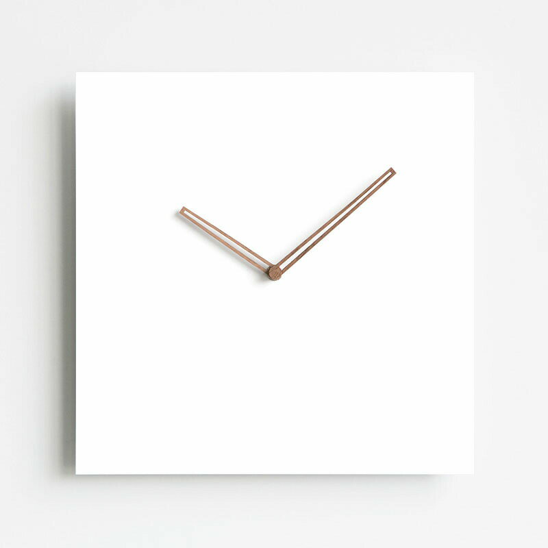 Minimal Style Wall Clock ミニマルスタイル 壁掛け時計 デザイナーズ 北欧 シンプル スクエア型 四角 白 ホワイト ナチュラル モダン おしゃれ かわいい 静音 音がしない 大きい 壁掛時計 棚 …
