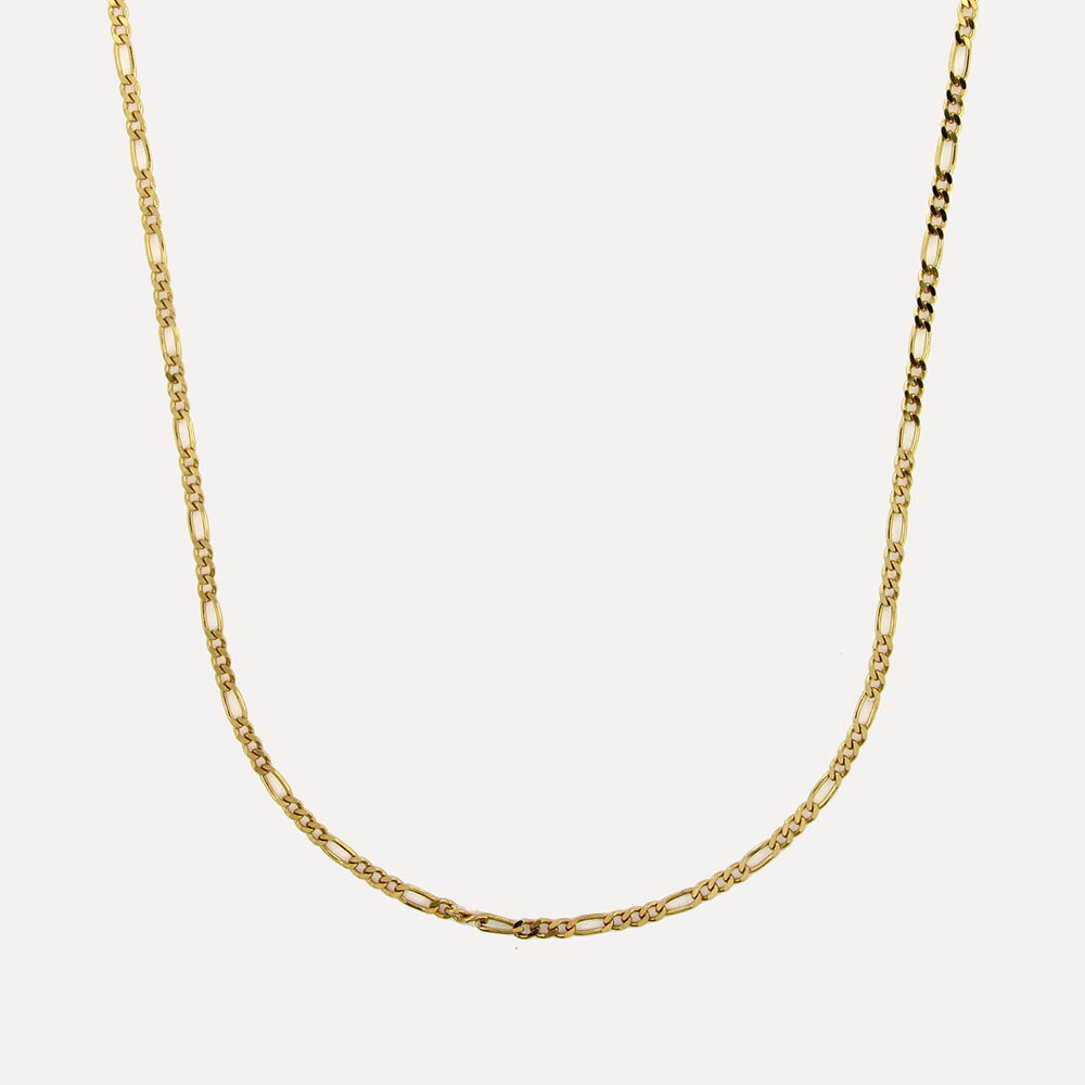 Rakuten - MESH ジーニアロジィチェーン ネックレス 42cm シルバー925 18Kゴールドコート Gold Necklace ギフトBOX入り ジュエリークロス付き ハンドメイド ポルトガル直輸入 COL0367