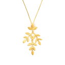 MESH ブランチペンダント 43cm シルバー925 18Kゴールドコート Gold Necklace ギフトBOX入り ジュエリークロス付き ハンドメイド ...