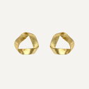 MESH ADNピアス シルバー925 18Kゴールドコート Gold Earrings ギフトBOX入り ジュエリークロス付き ハンドメイド ポルトガル直輸入...