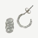 MESH カールピアス シルバー925 シルバーコート Silver Earrings ギフトBOX入り ジュエリークロス付き ハンドメイド ポルトガル直輸入 ...
