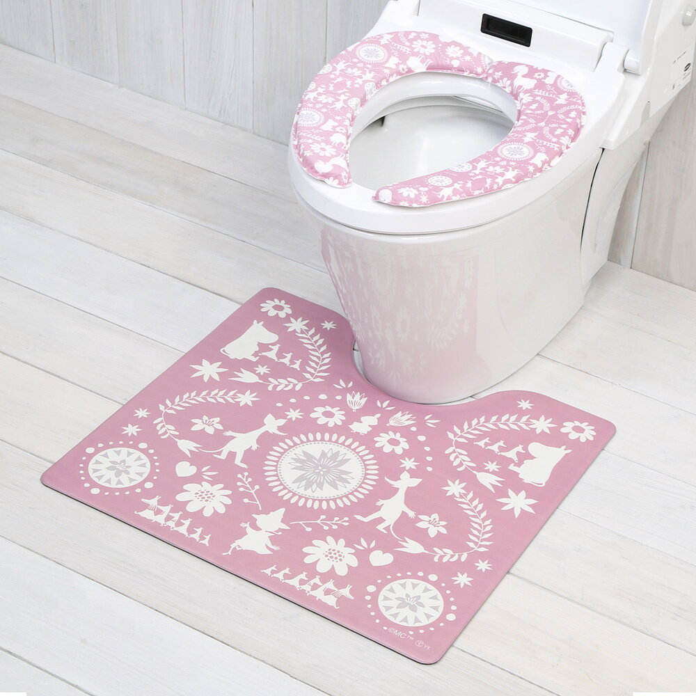 ムーミン さらふわ便座クッション フォーク トイレ用品 MOOMIN
