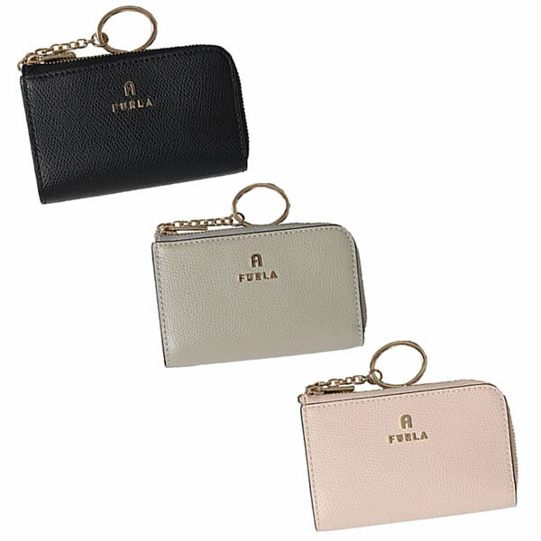 フルラ 小銭入れ レディース フルラ 財布 FURLA コインケース 小銭入れ キーリング WR00435 CAMELIA KEYCASE ZIP AROUND ブラック グレー ベージュ