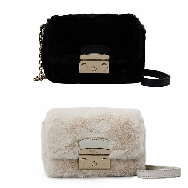 フルラ バッグ FURLA ショルダーバッグ WB00771 METROPOLIS MINI CROSSBODY NERO MARSHMALLOW ブラック ホワイト