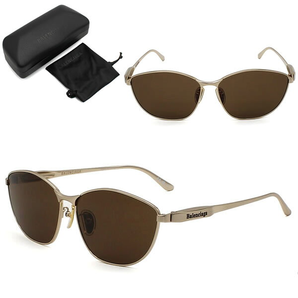 Rakuten - バレンシアガ サングラス BALENCIAGA BB0358SK-003 サングラス アジアンフィット ゴールド ブラウン メンズ レディース ユニセックス