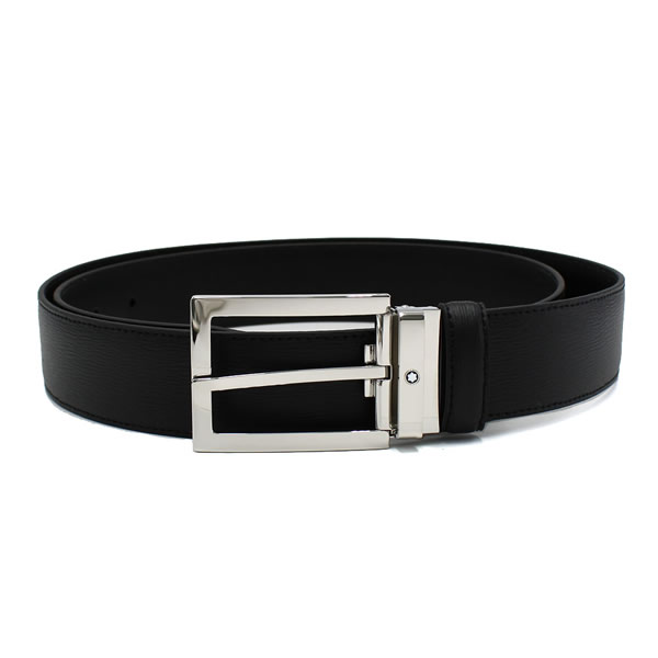 MONTBLANC モンブラン ベルト MB114435 BELT ベルト レクタンギュラー メンズ ブラック