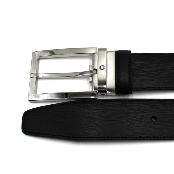MONTBLANC モンブラン ベルト MB114435 BELT ベルト レクタンギュラー メンズ ブラック