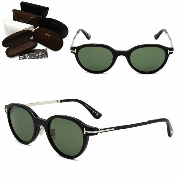 Rakuten - トムフォード サングラス TOM FORD FT1234-D/S 01A 51 EYEWEAR TF1234 ブラック シルバー ダークグリーン アジアンフィット メンズ レディース ユニセックス