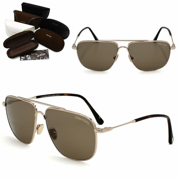 乐天商城 - トムフォード サングラス TOM FORD FT0815/S 28E 58 TF0815 ローズゴールド ブラウン サングラス ノーズパット メンズ レディース ユニセックス