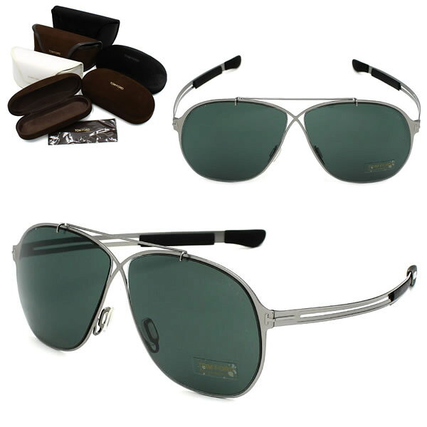Rakuten - トムフォード サングラス TOM FORD FT0829/S 14V 61 TF0829 マットシルバー ダークグレー サングラス ノーズパット メンズ レディース ユニセックス