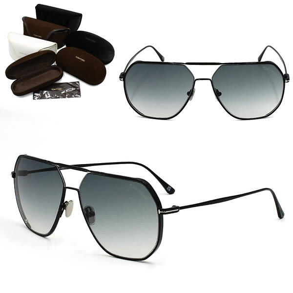 Rakuten - トムフォード サングラス TOM FORD FT0852/S 01B 61 TF0852 ブラック グレーグラデーション サングラス ノーズパット ユニセックス