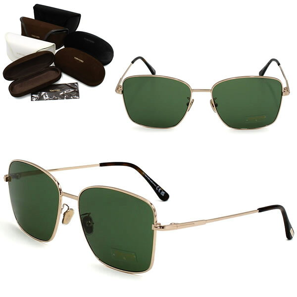 Rakuten - トムフォード サングラス TOM FORD FT0953-D/S 28N 60 TF0953 ゴールド グリーン アジアンフィット メンズ レディース ユニセックス