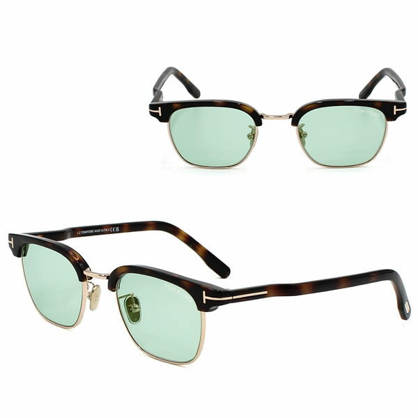 トムフォード サングラス TOM FORD FT1119-D/S 52N 47 TF1119-D ハバナ グリーン アジアンフィット EYEWEAR メンズ レディース
