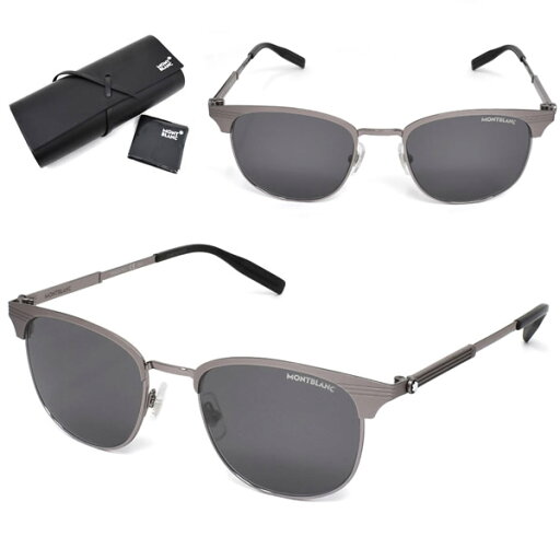 モンブラン サングラス MONTBLANC MB0092S-002 51 サングラス スマート UVカット メンズ ルテニウム グレー モンブラン サングラス MONTBLANC MB0092S-002 51 サングラス スマート UVカット メンズ ルテニウム グレー