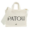 パトゥ PATOU ショルダーバッグ ハンドバッグ スモール 2WAY ショルダー ロゴ ブランド AC0440076 001W ホワイト WHITE