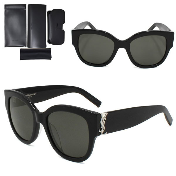 Rakuten - サンローラン サングラス SAINT LAURENT SL M95/F-005 サングラス アジアンフィット 偏光レンズ メンズ レディース ユニセックス SLM95F-005 ブラック グレー
