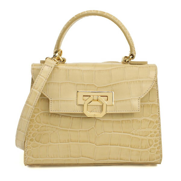Rakuten - カルボッティ CARBOTTI ハンドバッグ ショルダーバッグ 445 MATISSE LUX クロコカーフスキンレザー ALMOND ベージュ