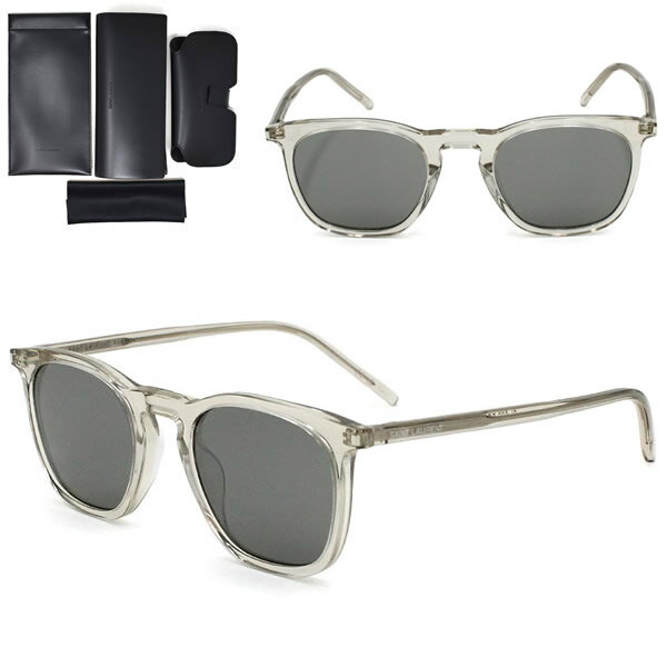 Rakuten - サンローラン サングラス SAINT LAURENT SL 623-004 サングラス スマート メンズ レディース ユニセックス SL623-004 ベージュ シルバー