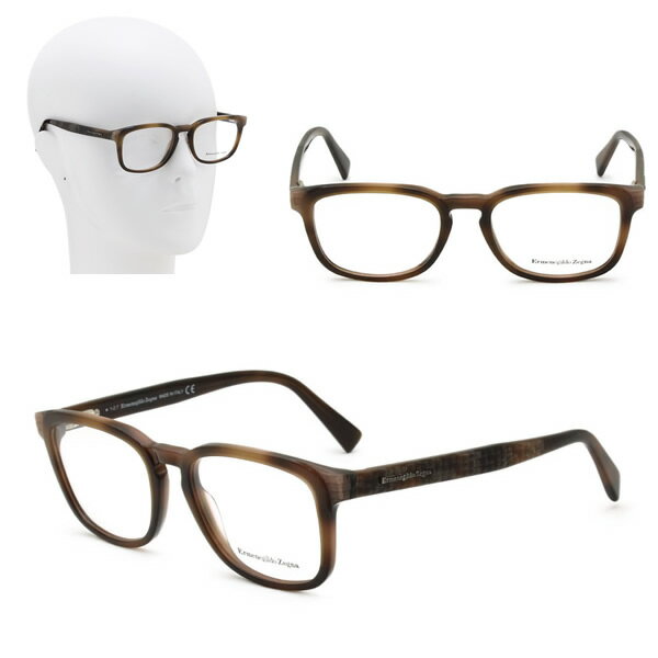 Rakuten - ゼニア フレームのみ ZEGNA EZ5109/V 055 52 ハバナ Ermenegildo Zegna エルメネジルド・ゼニア メガネ 眼鏡 グローバルフィット