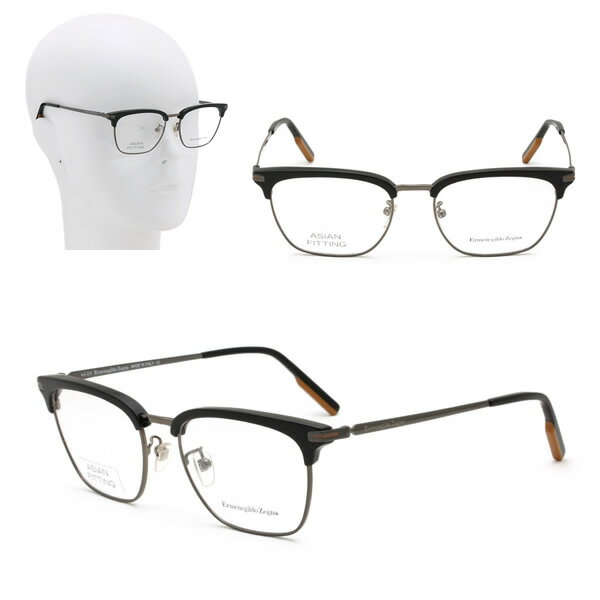 Rakuten - ゼニア フレームのみ ZEGNA EZ5191-D/V 001 54 ブラック ガンメタル Ermenegildo Zegna エルメネジルド・ゼニア メガネ 眼鏡 アジアンフィット
