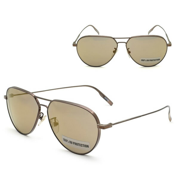 Rakuten - ゼニア サングラス ZEGNA EZ0129-F/S 36Q 61 Ermenegildo Zegna エルメネジルド・ゼニア ブロンズ ノーズパッド UVカット メンズ レディース ユニセックス